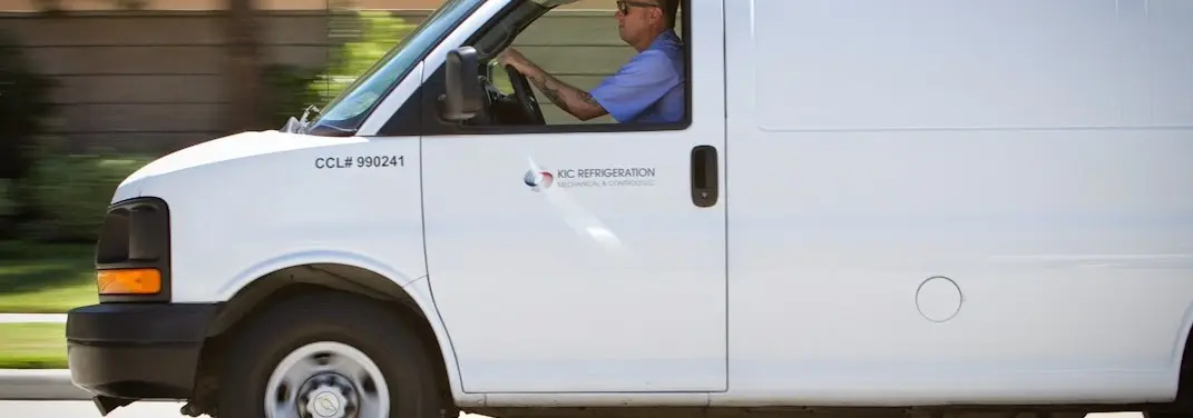 KIC Refrigeration service vehicle serving Coolbaugh area